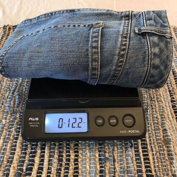 TALBOTS Petites 100% Cotton Med Wash Denim Pencil Skirt 5 Pocket Zip Front Sz 4 - Picture 11 of 11